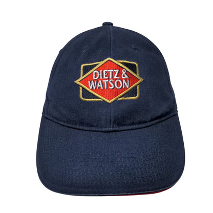 Dietz & Watson Strapback Hat Blue One Size Embroidered Expect The Best