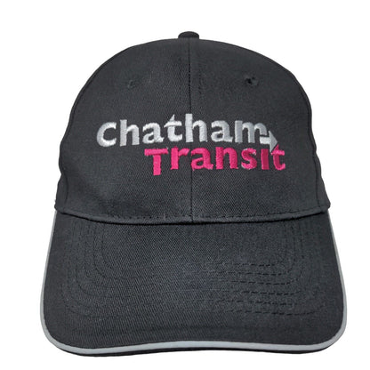 Chatham Transit Strapback Hat Black OSFA Embroidered 6 Panel Hit Wear