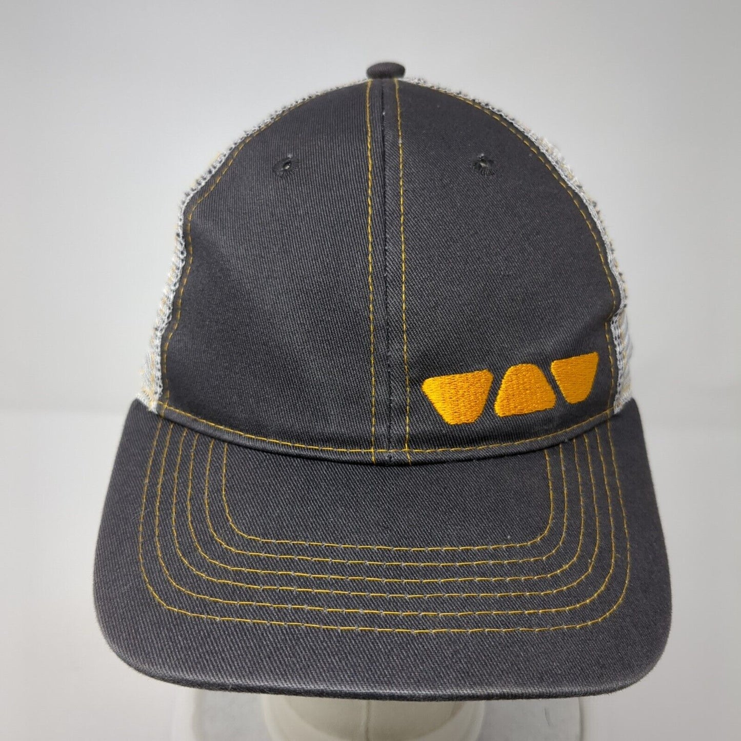 Schluter Systems Strapback Trucker Hat Gray OS Adjustable Embroidered Mesh Back