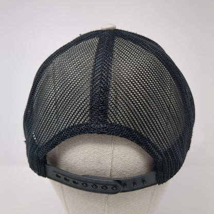 HK Contractors, Inc Snapback Trucker Hat Gray One Size Mesh Back