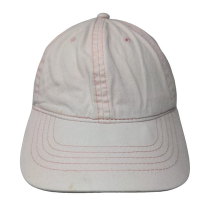 Unbranded Slideback Hat Pink OSFM Adjustable Vented Holes 6 Panel Blank