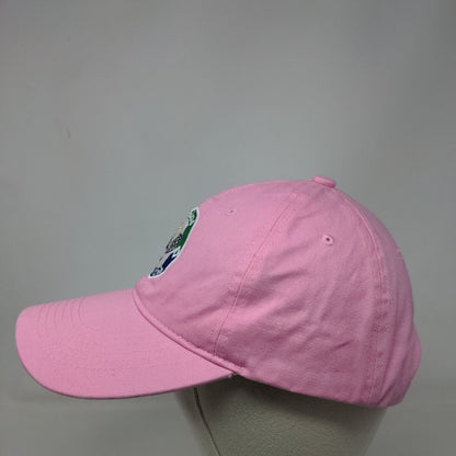 DeLand Tennis Club Slideback Hat Pink OSFA Adjustable Embroidered