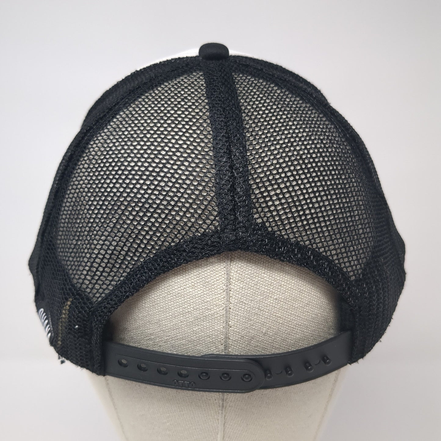 Unbranded Snapback Trucker Hat Black One Size Adjustable Mesh Back 6 Panel