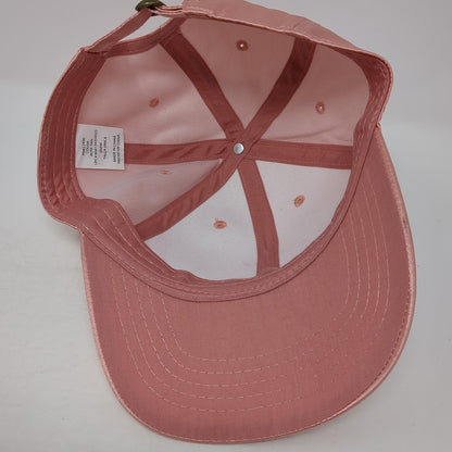 Unbranded Slideback Baseball Cap Pink One Size Adjustable Vented Holes Blank