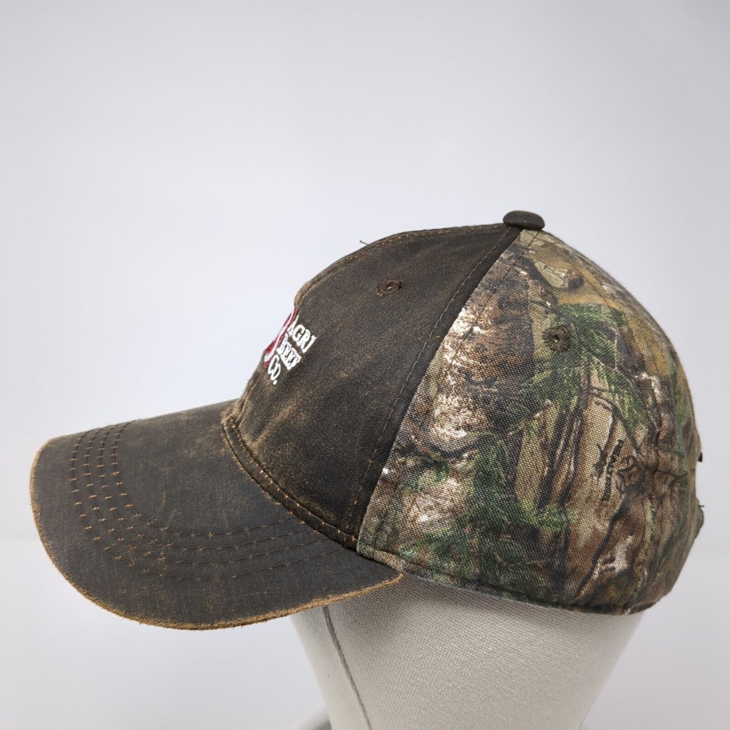 Agri Beef Co. Strapback Hat Camo One Size Adjustable Hunting Realtree
