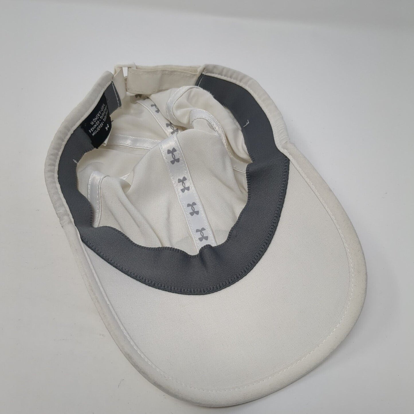 Under Armour Women's Strapback Hat White Cream One Size Adjustable