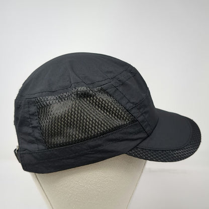 Black Army Cap One Size Shield Logo Mesh Side Panels Lightweight Adjustable Hat