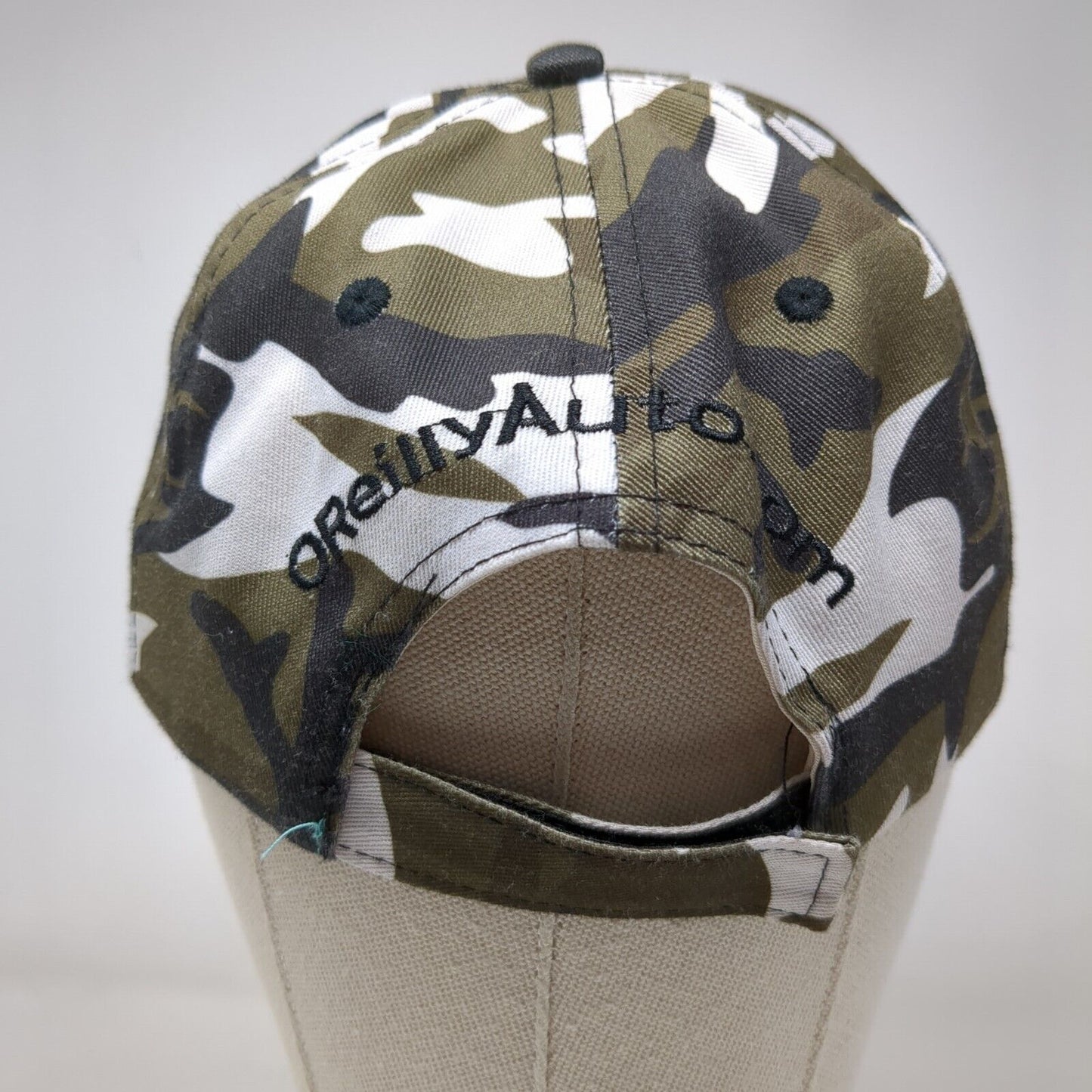 O'Reilly Auto Parts Strapback Hat Camouflage One Size Embroidered