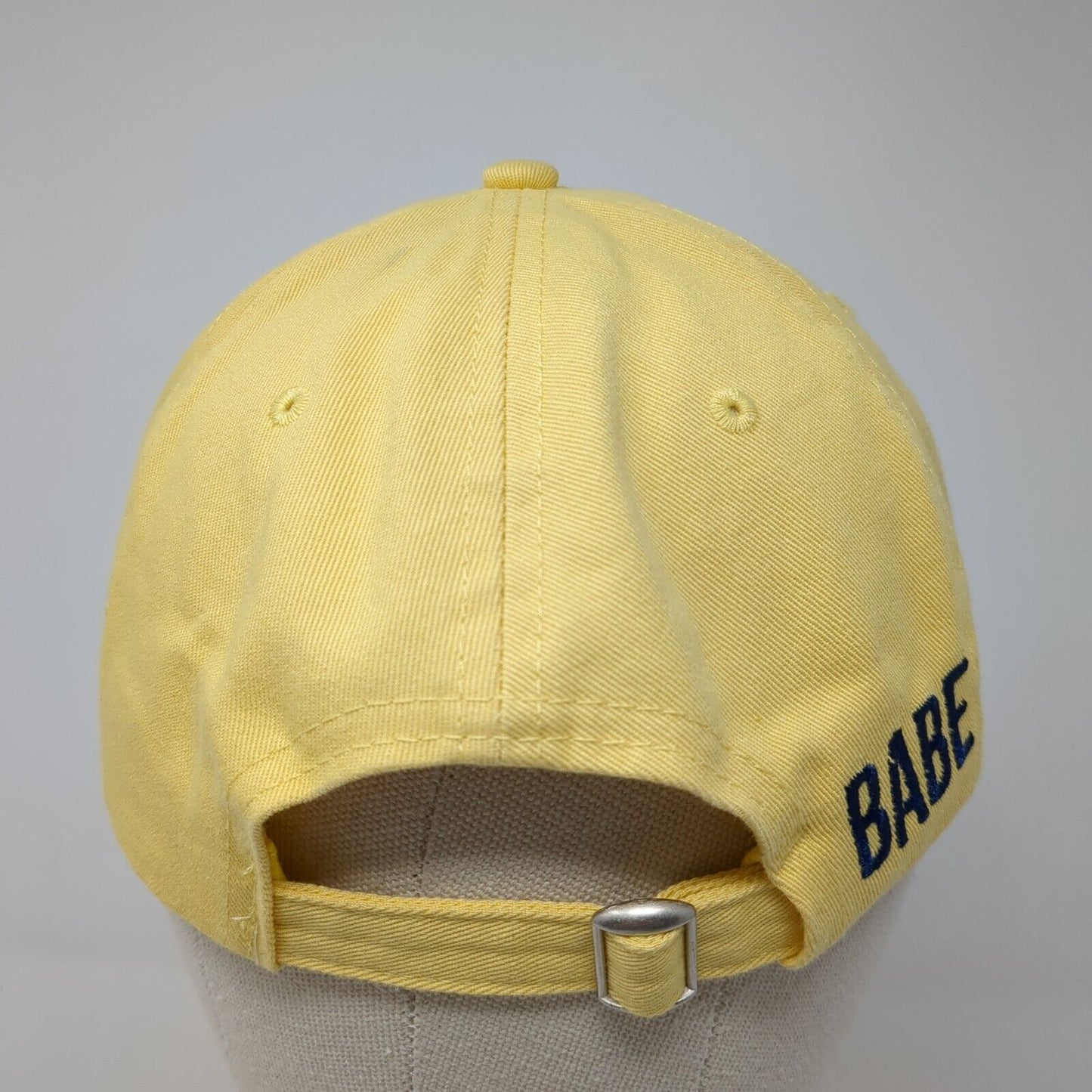 Rose Babe Slideback Hat Yellow One Size Adjustable Embroidered Flower Swish
