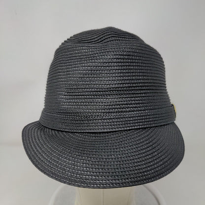 Montique Sun Hat Straw Hat Black Large Soft Brim Outdoor Wide Brim