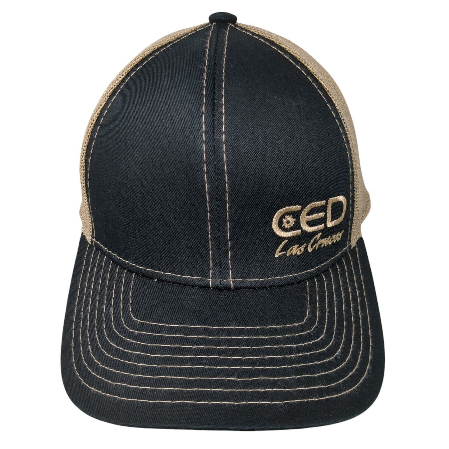 CED Las Cruces Strapback Trucker Hat Multi One Size Mesh Back Square D