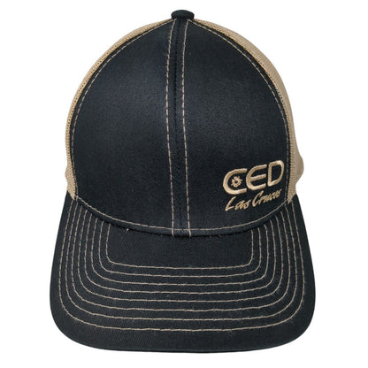 CED Las Cruces Strapback Trucker Hat Multi One Size Mesh Back Square D