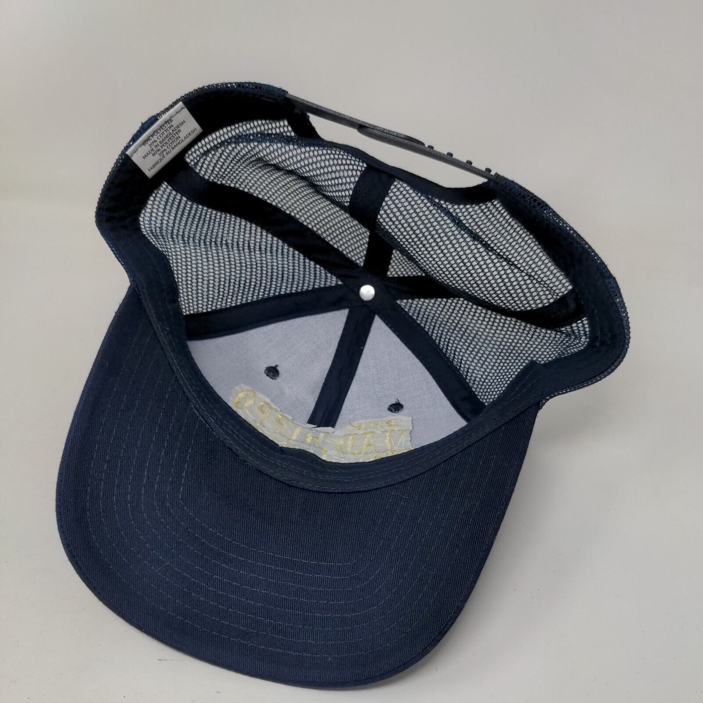 The Mad Hippo Kissimmee Snapback Mesh Back Trucker Hat Blue One Size