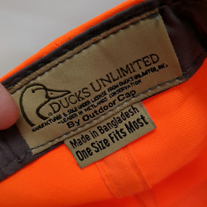 Outdoor Cap Baseball Orange One Size Ducks Unlimited Strapback Hunting Logo Hat