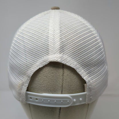 Snap-on Trucker Hat Brown OSFM Mesh Back Snapback Never Compromise Logo Patch