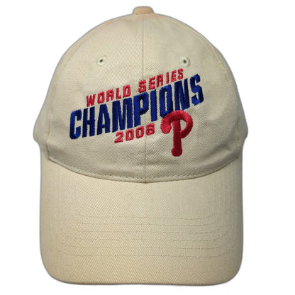 Fan Favorite Philadelphia Phillies MLB Baseball Cap Beige One Size 2008 Champs