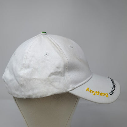 New Jersey Lottery White Baseball Cap OSFM Anything Can Happen In Jersey Logo