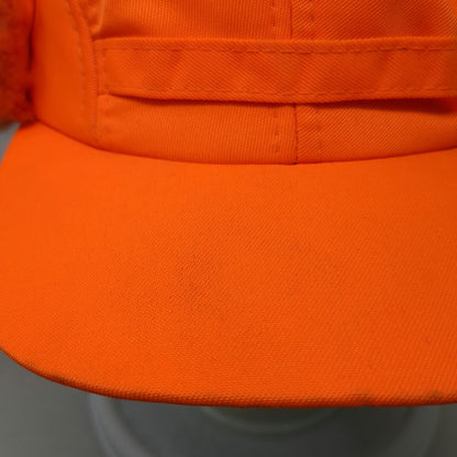 Outdoor Cap Trapper Cap Orange One Size Hat Faux Fur Ear Flaps Hunting Green