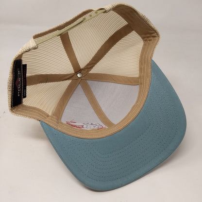 USA Flag Snapback Mesh Back Trucker Hat Multi OSFA Pacific Headwear