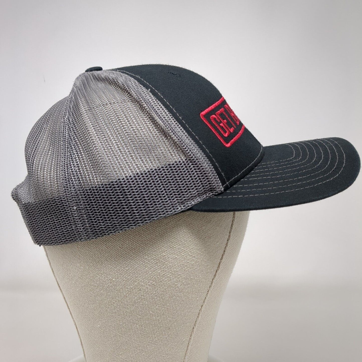 Get Branded Auto Savvy Snapback Trucker Hat Black OSFA Mesh Back