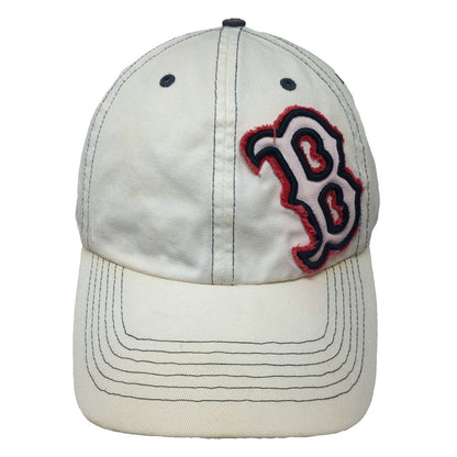 Boston Red Sox MLB '47 Twins Baseball Cap Beige XL Contrast Stitching Fitted Hat