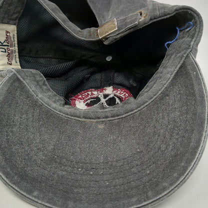 DK Embroidery Baseball Cap Gray One Size Cayman Islands Fishing Hooks BWI Hat