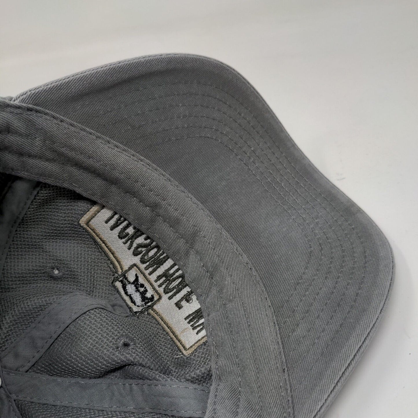 Jackson Hole WY Slideback Hat Gray One Size Adjustable Embroidered