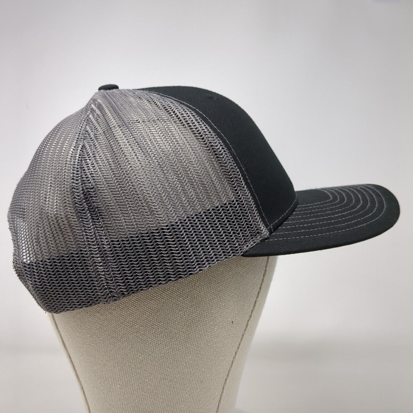 Idaho Farm Bureau Patch Snapback Trucker Hat Black OSFA Mesh Back
