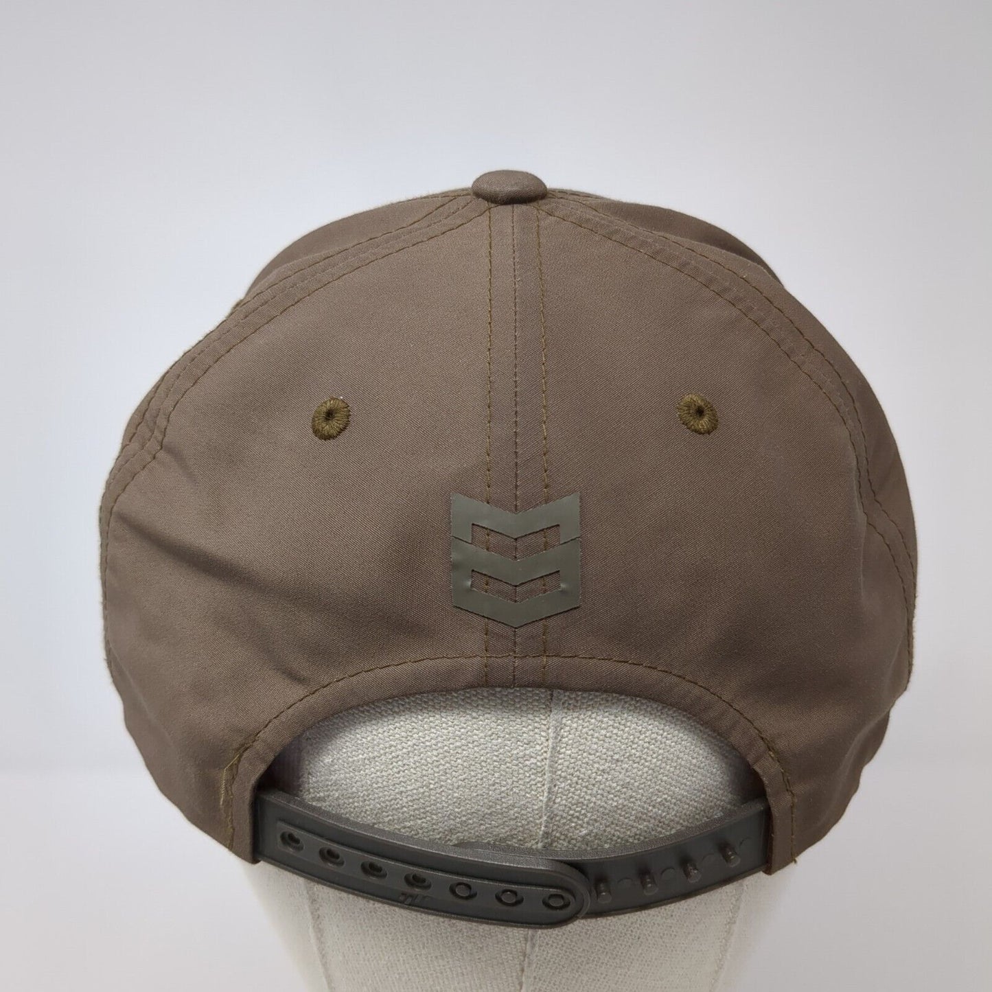 MTN OPS Snapback Hat Brown One Size Adjustable Solid Vent Holes