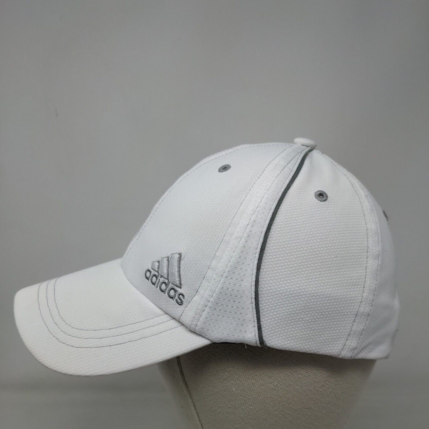 Adidas Climacool Strapback Hat White One Size Adjustable Embroidered 6 Panel