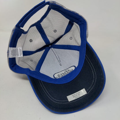Bud Light Strapback Trucker Hat Blue OSFM Adjustable Embroidered Mesh Back
