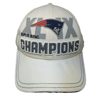 New Era New England Patriots NFL Hat White One Size Super Bowl XLIX Champions