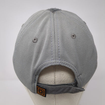 5.11 Tactical 2014 Strapback Hat Gray One Size Adjustable Embroidered 6 Panel
