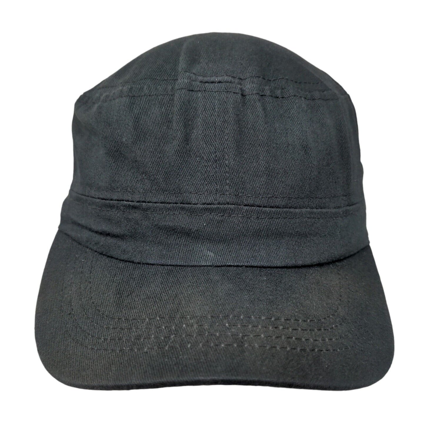Unbranded Strapback Army Cap Black One Size Adjustable Lightweight Blank