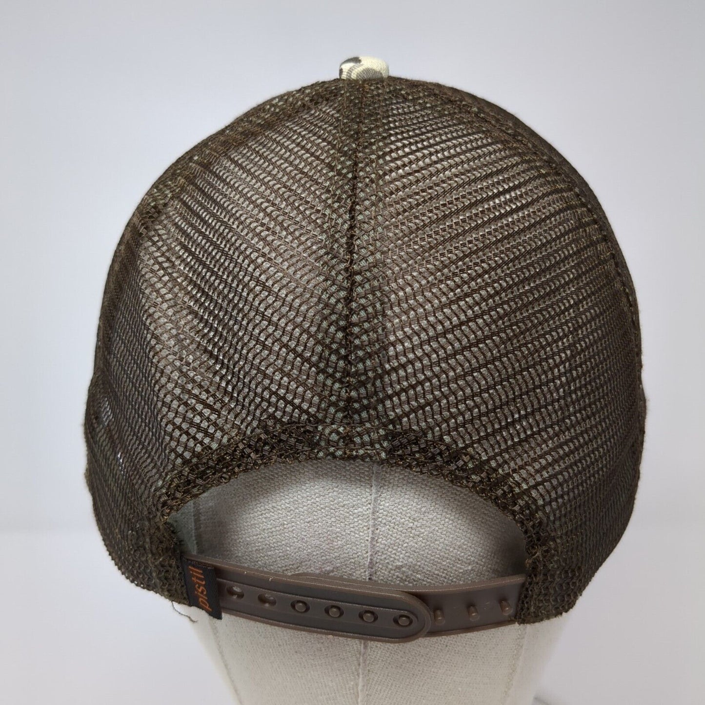 Pistil Snapback Trucker Hat Camouflage One Size Adjustable Embroidered Mesh Back