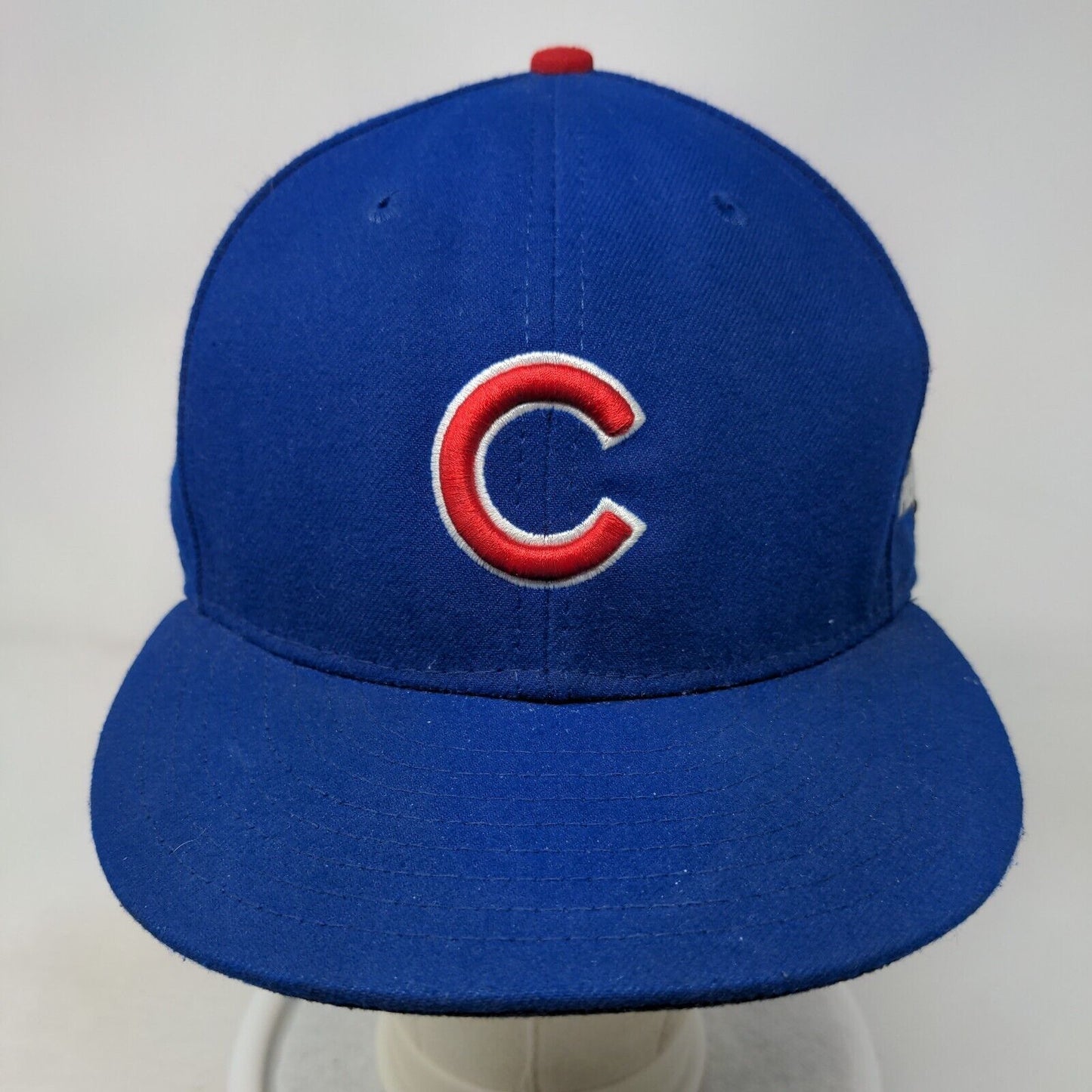 Chicago Cubs Fitted Hat Blue 7 3/8 Embroidered Neww Era 59 Fifty MLB Made USA