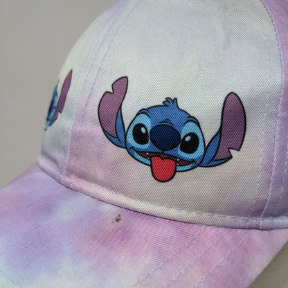 Disney Stitch Strapback Hat Multicolor OSFM Tie Dye Adjustable 6 Panel