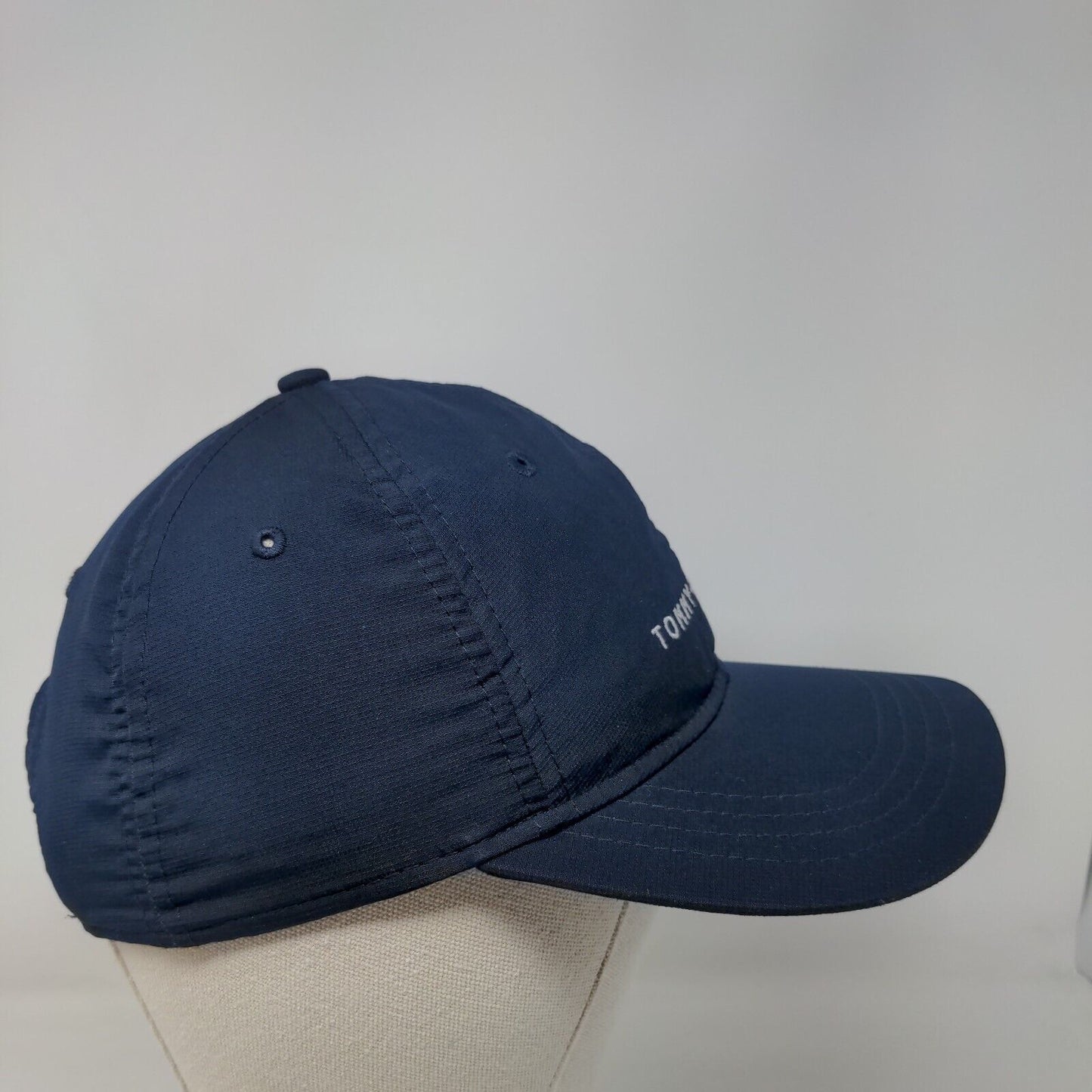 Tommy Hilfiger Strapback Hat Blue One Size Adjustable Embroidered 6 Panel