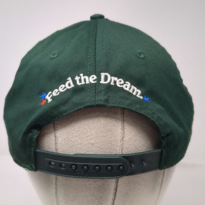 Otto Snapback Green One Size Chobani USA Feed the Dream Logo Adjustable Hat
