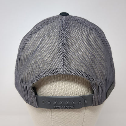 Sasquatch Snapback Trucker Hat Black One Size Mesh Back Richardson