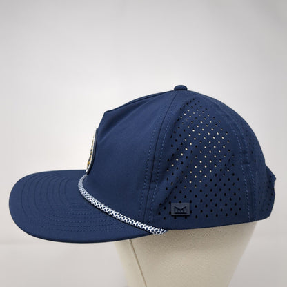 Melin Hydro Coronado Snapback Mesh Back Hat Blue Rope Size Small 3D Logo