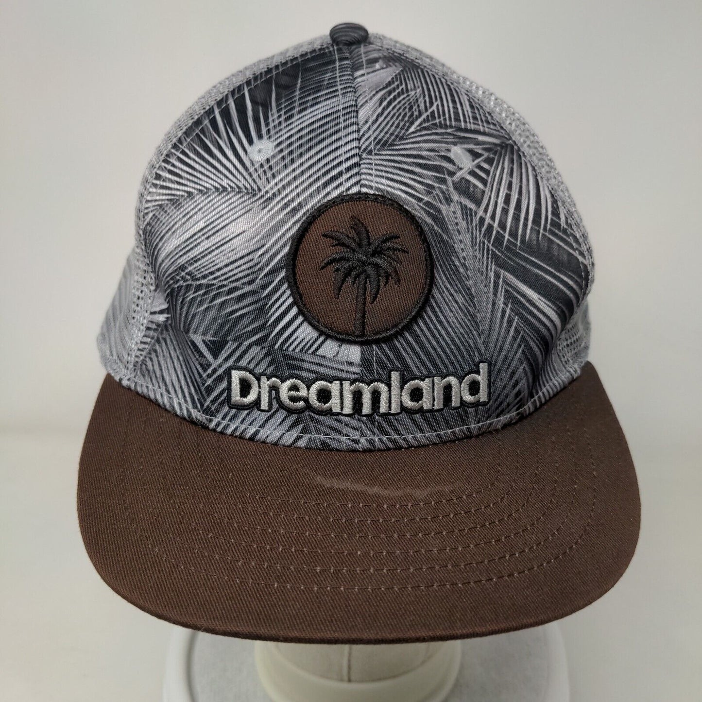 Dreamland Snapback Mesh Back Trucker Hat Multicolor One Size Palm Tree