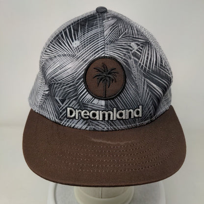 Dreamland Snapback Mesh Back Trucker Hat Multicolor One Size Palm Tree