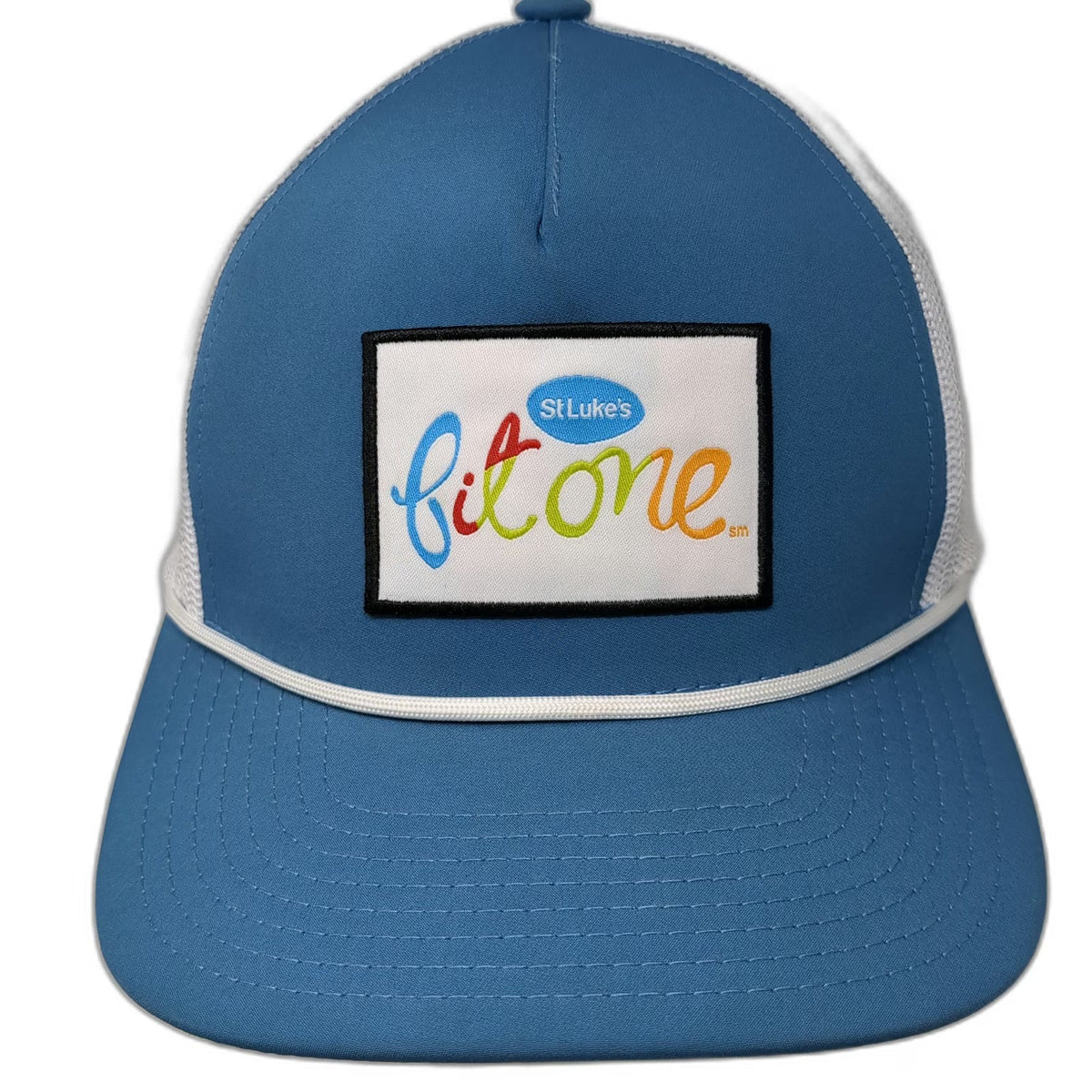 Pacific Headwear Trucker Hat Blue White OSFM Rope Snapback Mesh St Lukes FitOne