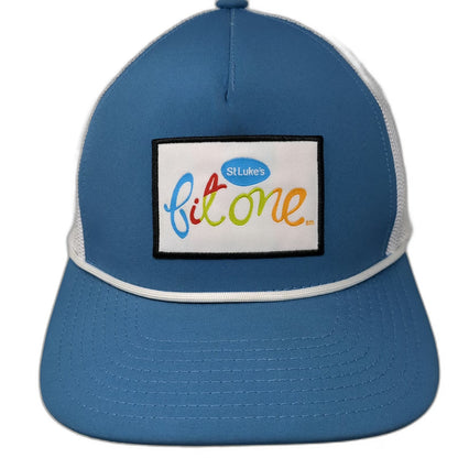 Pacific Headwear Trucker Hat Blue White OSFM Rope Snapback Mesh St Lukes FitOne