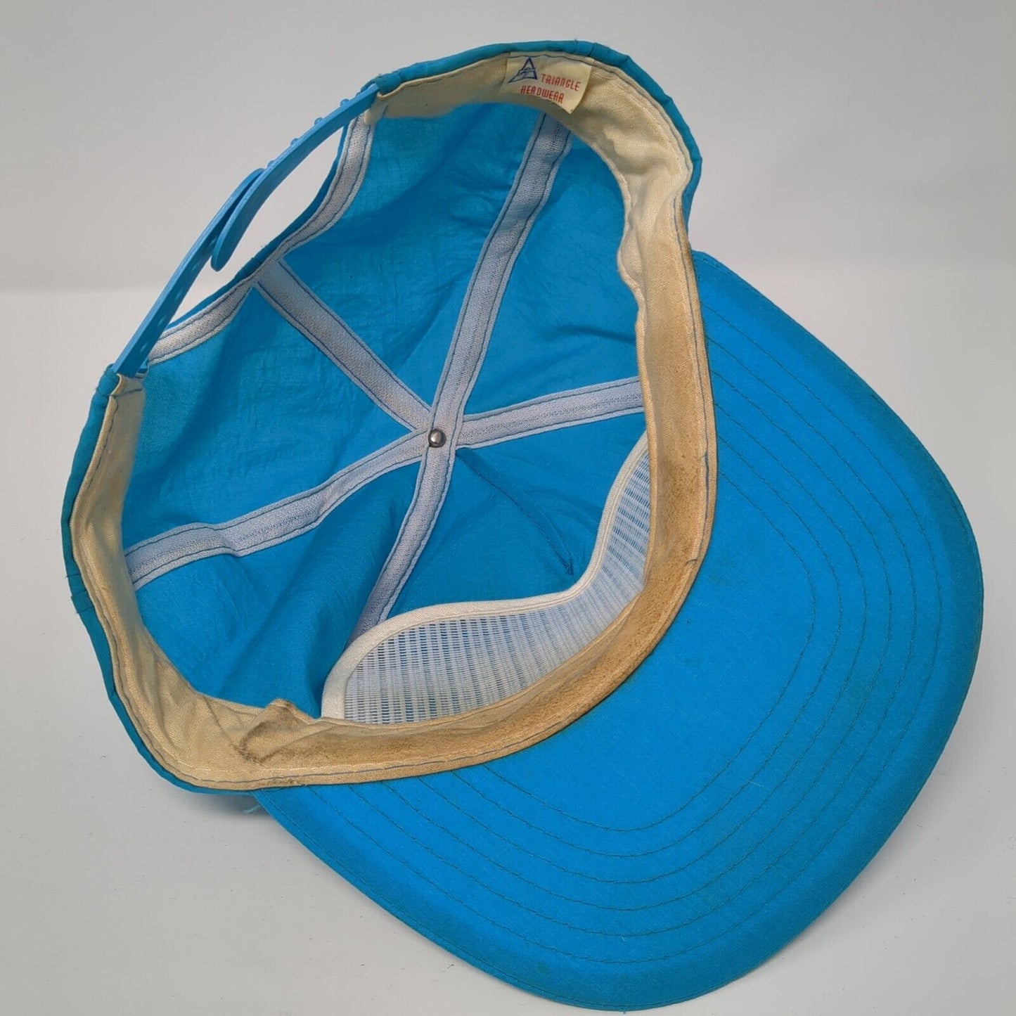 Barbados WI Snapback Hat Blue One Size Adjustable Lightweight Triangle Headwear