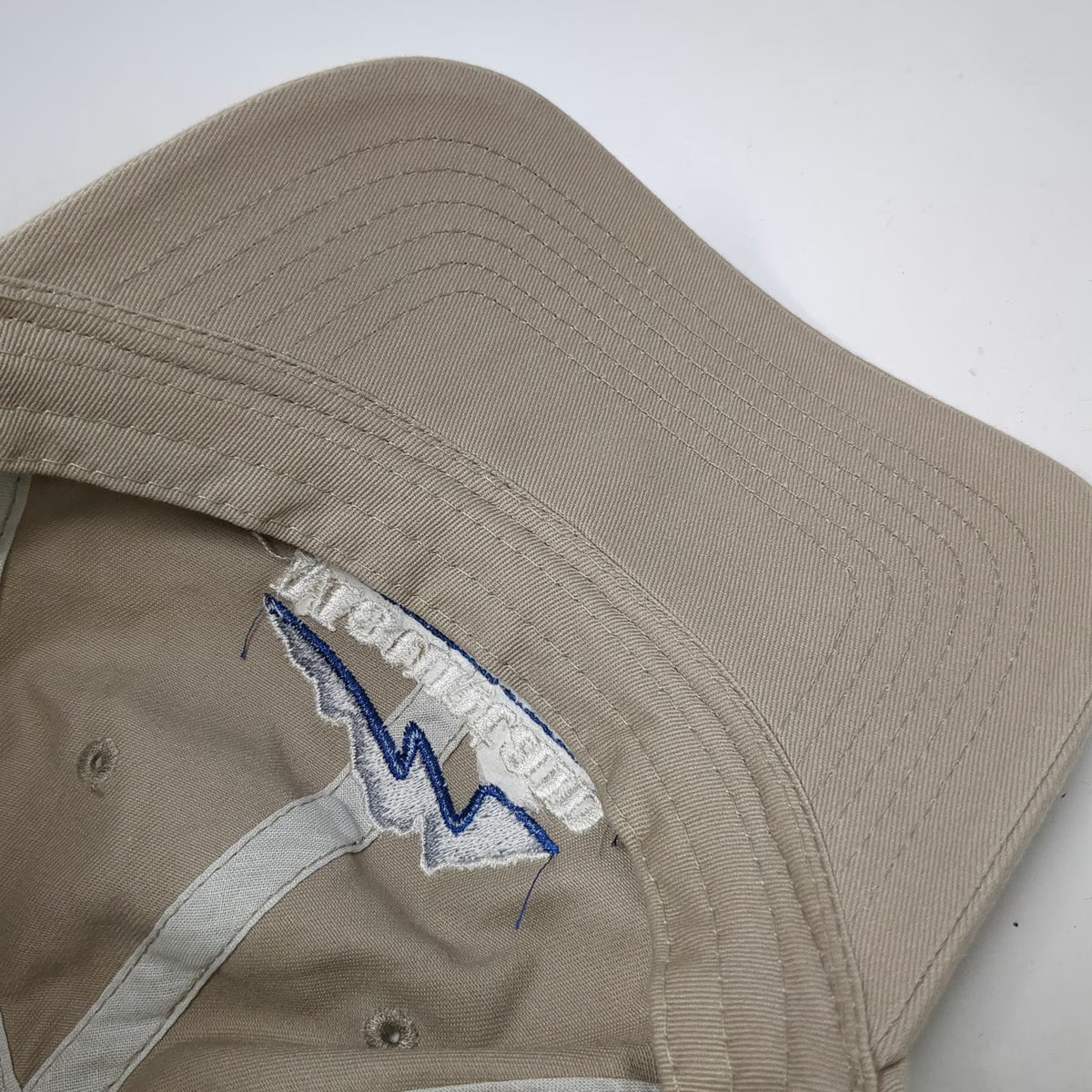 Ouray Mountain Waterworks Embroidered Beige Baseball Cap One Size Strapback Hat