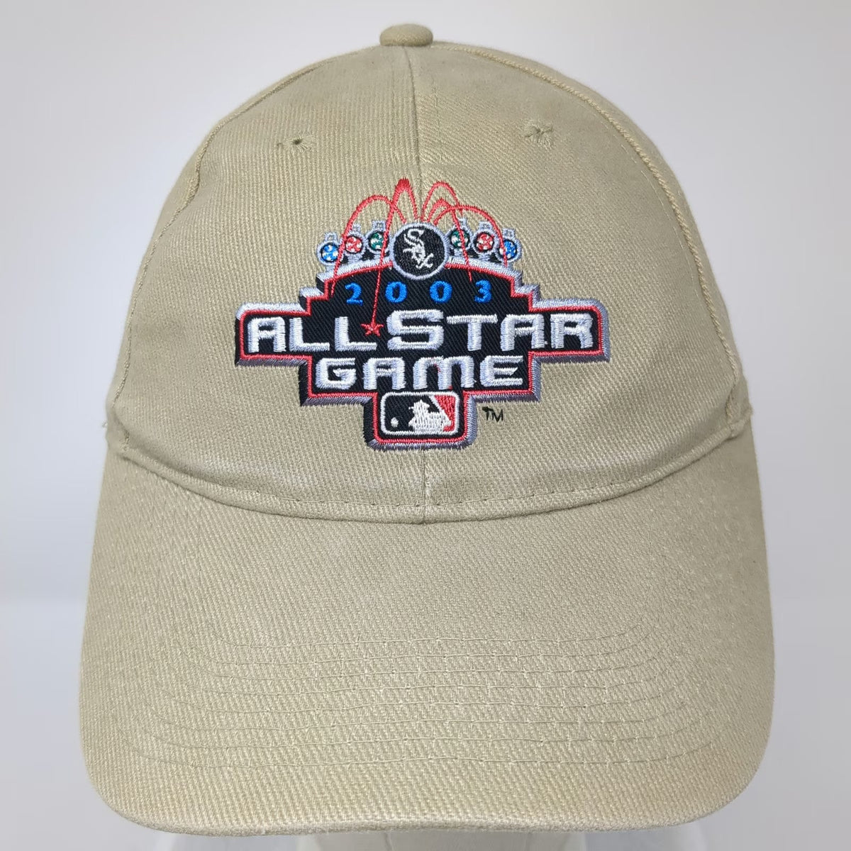 Beige One Size Baseball Cap 2003 MLB All Star Game Chicago White Sox ESPN Radio