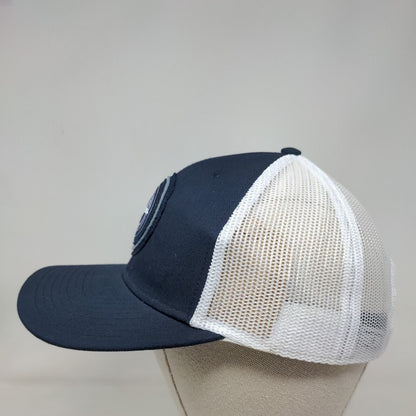 Aircraft Silhouette Patch Snapback Trucker Hat Blue OSFM Gulfstream Mesh Back