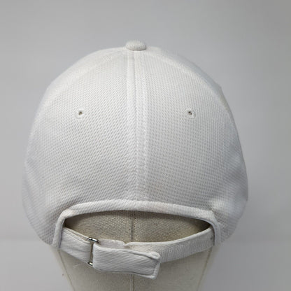 Classic Teaze Strapback Hat White One Size Adjustable Embroidered Walk N Faith